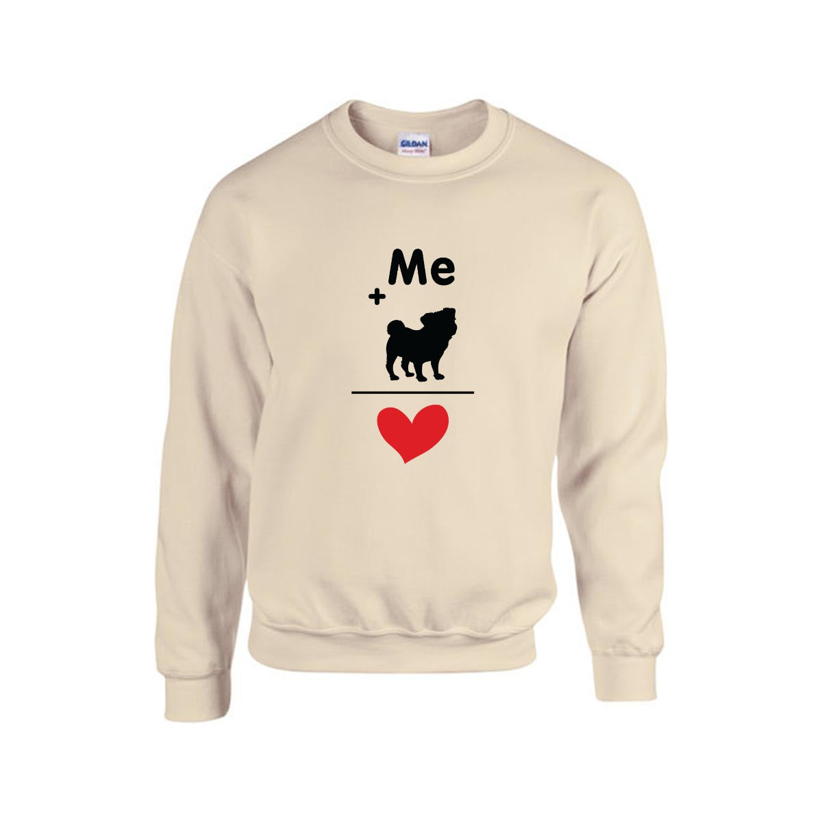 Luna - Unisex Cotton Sweater for Pug Lovers