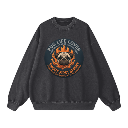 Sam - Snow Washed Oversized Sweatshirt