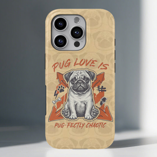 Lola - Dual-Layer Pug  Phone Case