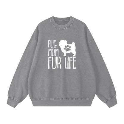 Teddy - Snow Washed Oversized Sweatshirt