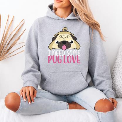 Max  - Pug Lover Hoodie – Essential Unisex Cotton Sweatshirt