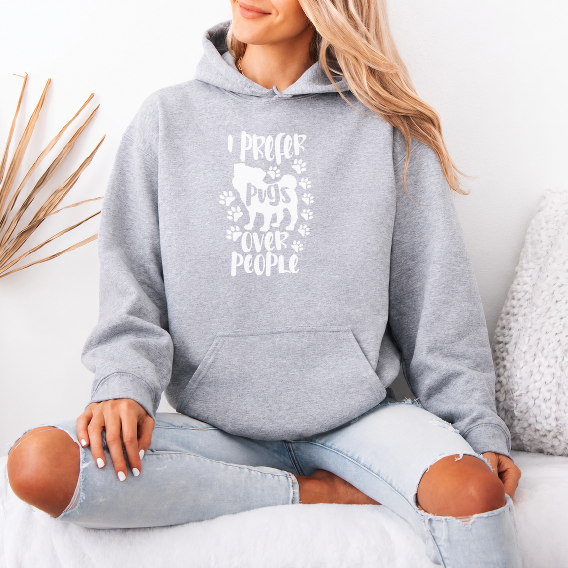 Charlie - Pug Lover Hoodie – Essential Unisex Cotton Sweatshirt