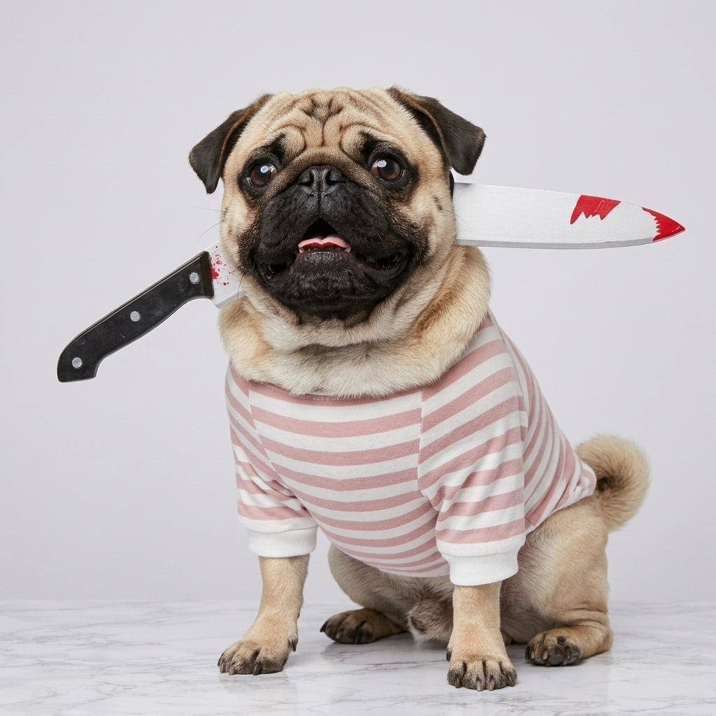 pug dagger halloween prop