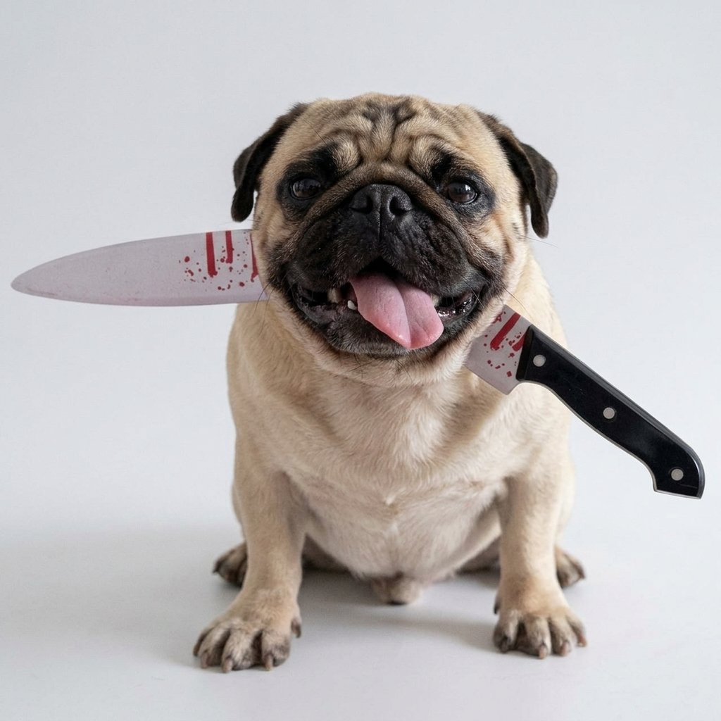 pug halloween costume prop detail