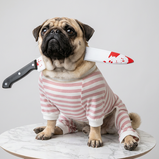 pug costume prop axe