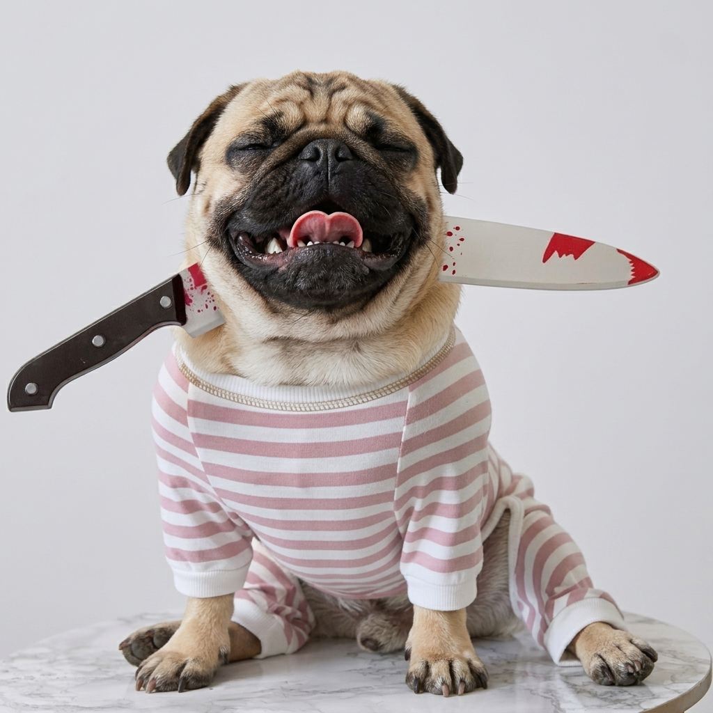 funny pug halloween accessory