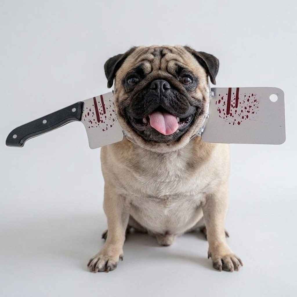 funny pug halloween accessory