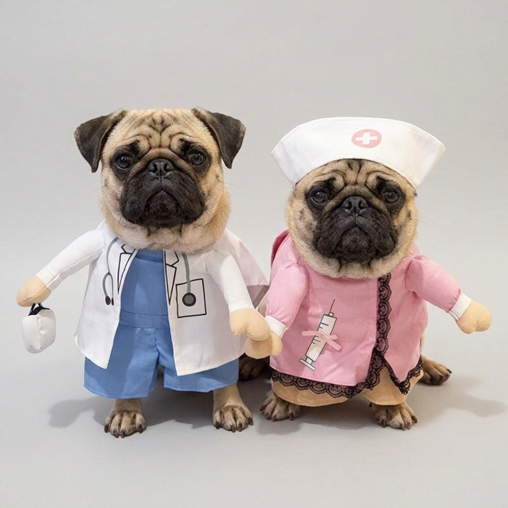 pug doctor halloween costume