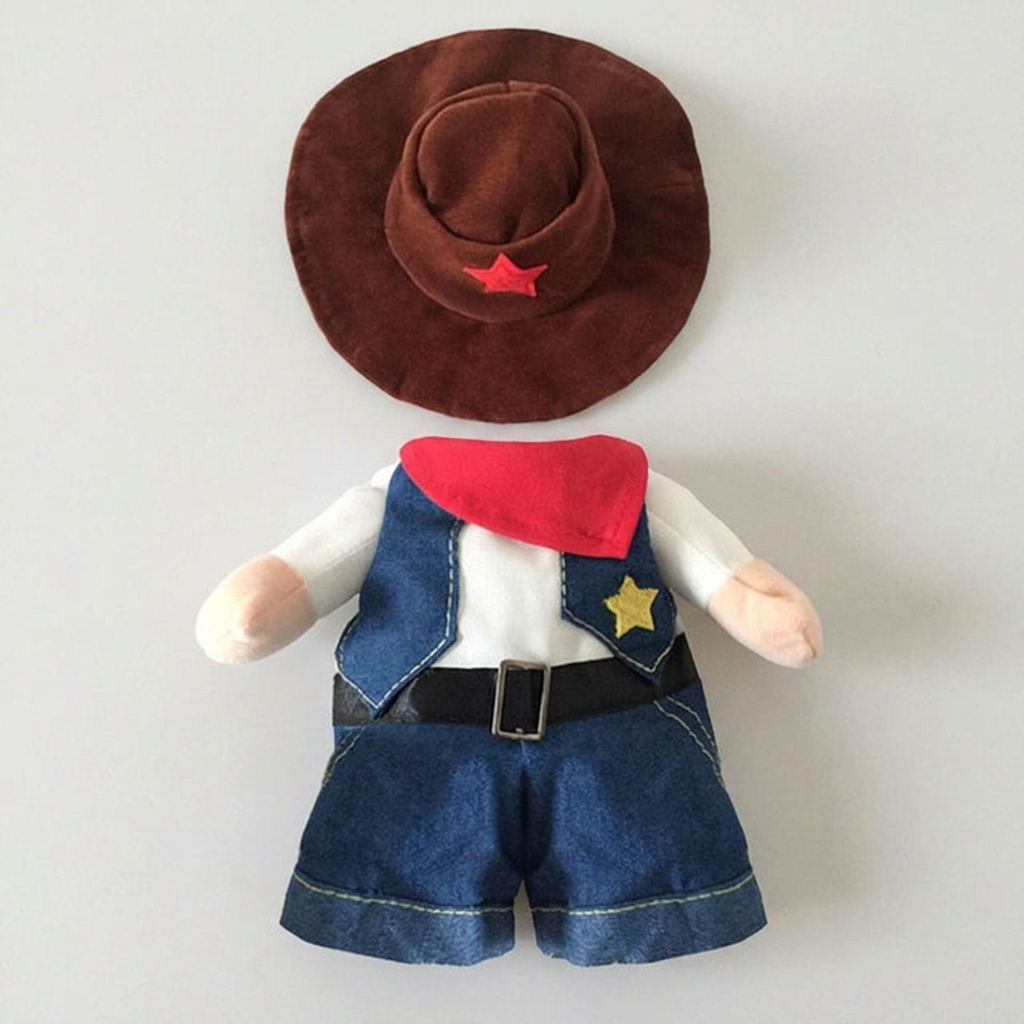 pug western halloween outfit