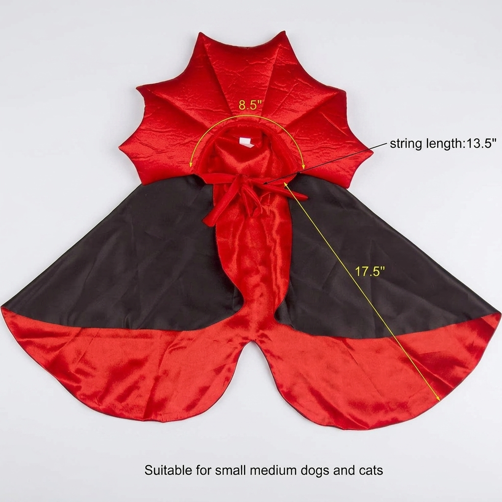 satin vampire cloak for pug