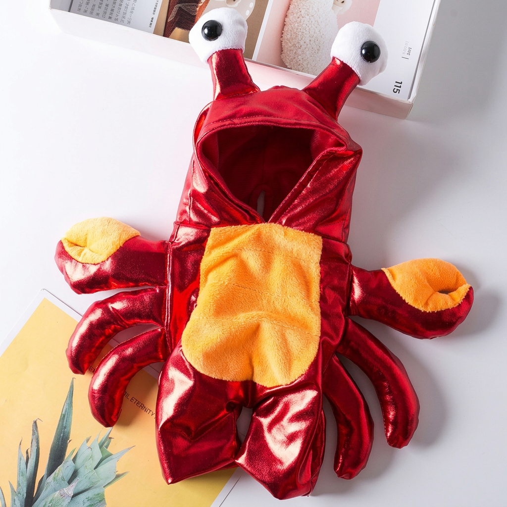 pug in crab halloween costume