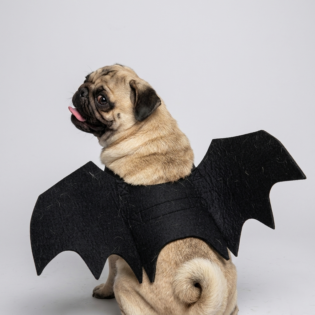 pug bat wing costume