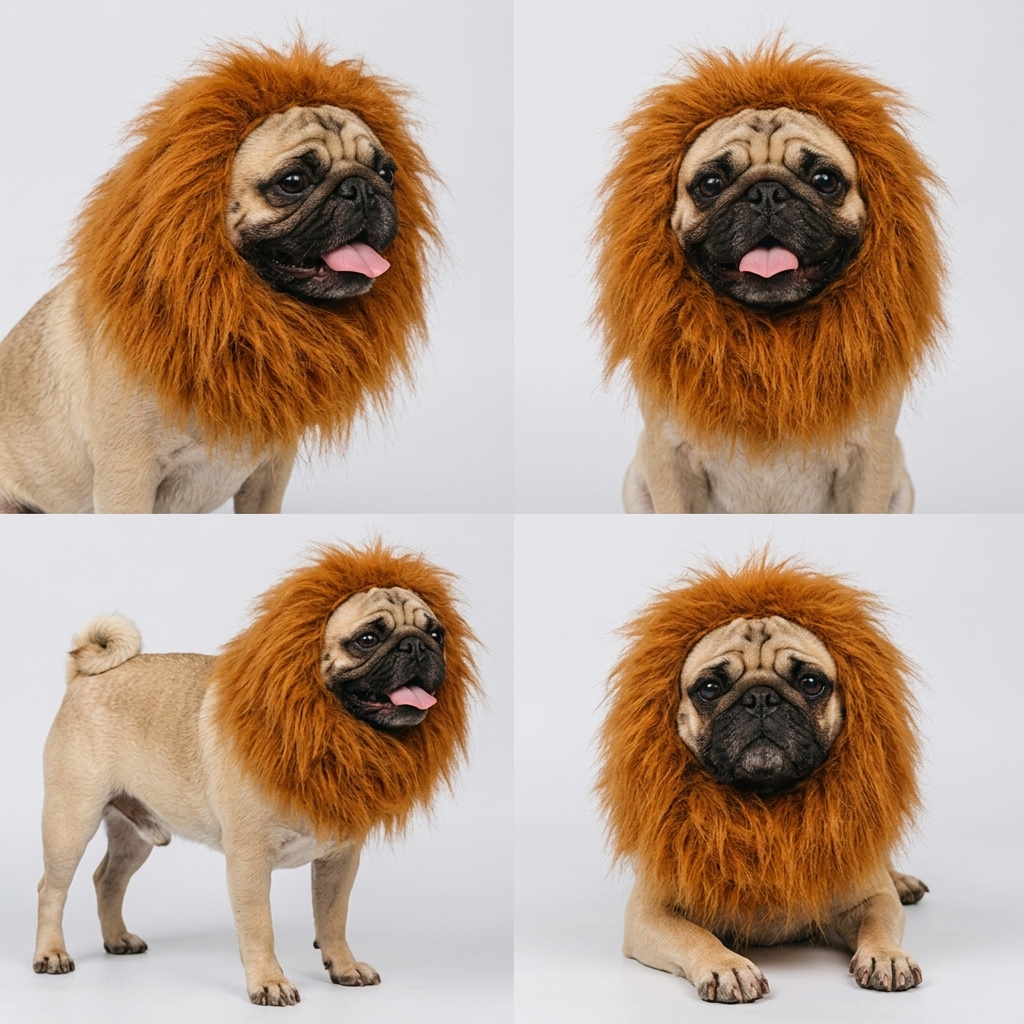 lion mane wig for pugs