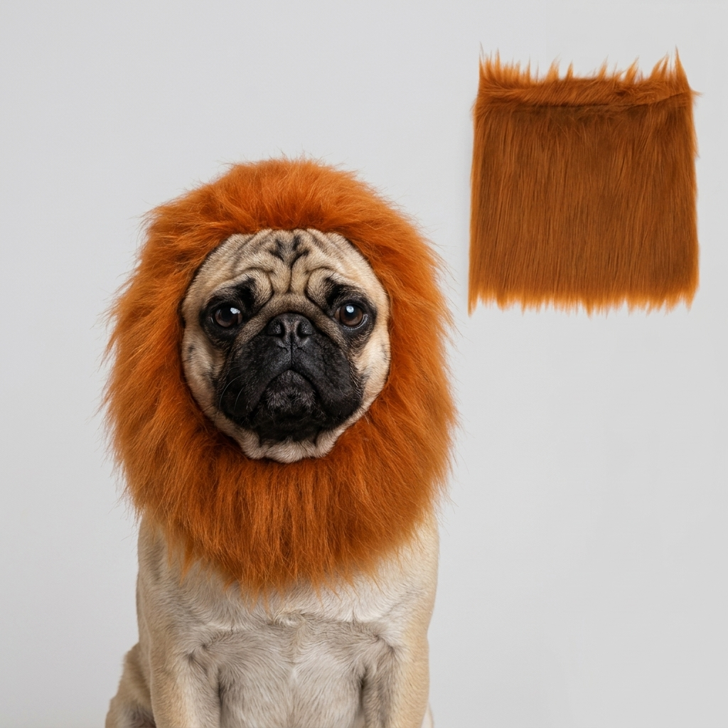 pug lion mane costume
