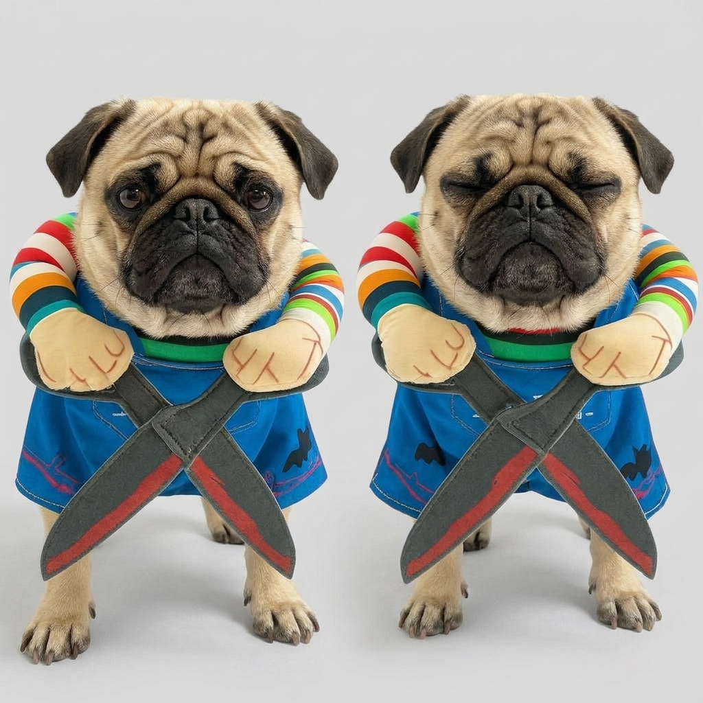 funny halloween costume for pugs