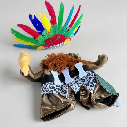 pug in fangaroo outfit
