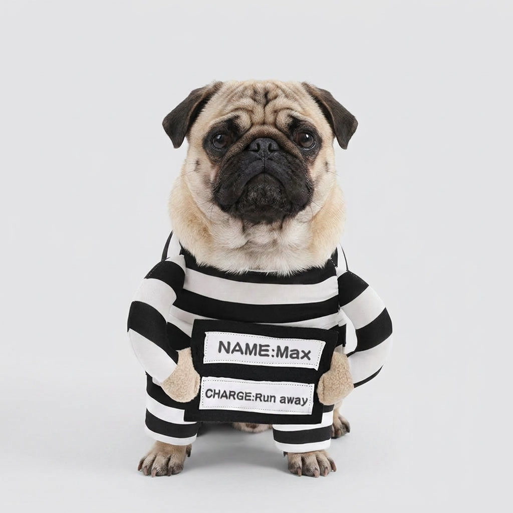 pug prisoner costume