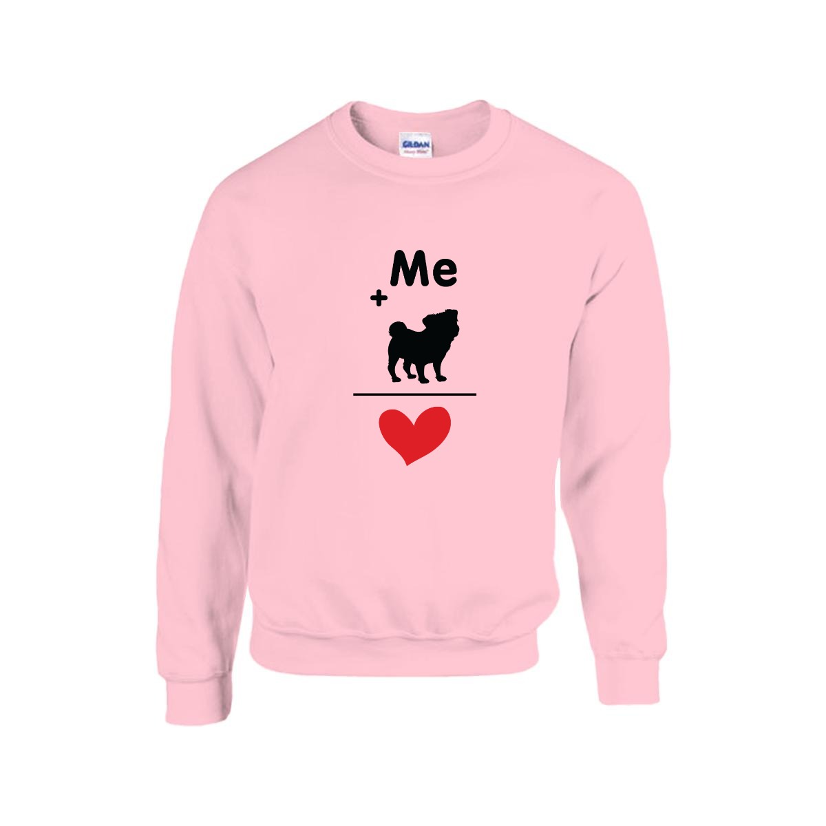 Luna - Unisex Cotton Sweater for Pug Lovers