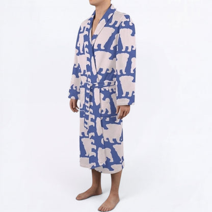 Bruno - men's Bathrobe for Pug  lovers