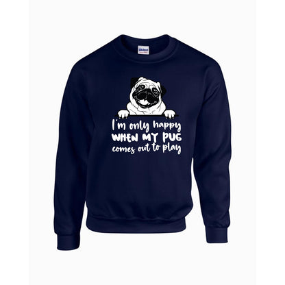 Max - Unisex Cotton Sweater for Pug Lovers