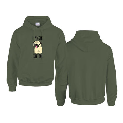 Luna - Pug Lover Hoodie – Essential Unisex Cotton Sweatshirt