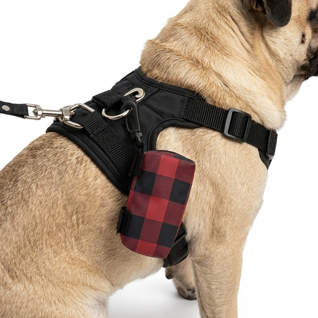 Max - Pug Poop Bag Holder