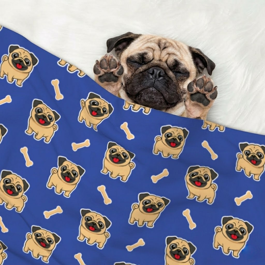 Jax - Pug  Blanket