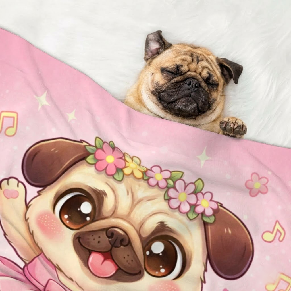 Piper - Pug Blanket