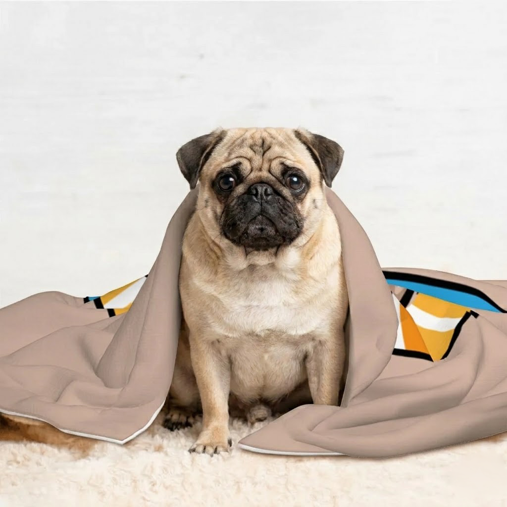 Ember - Pug  Blanket