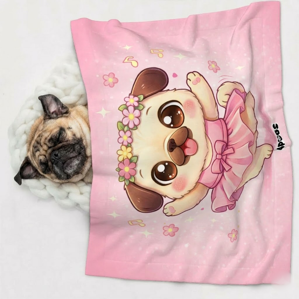 Piper - Pug Blanket