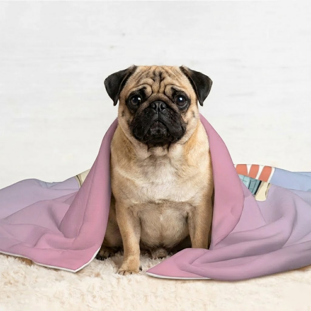 Bandit - Pug Blanket