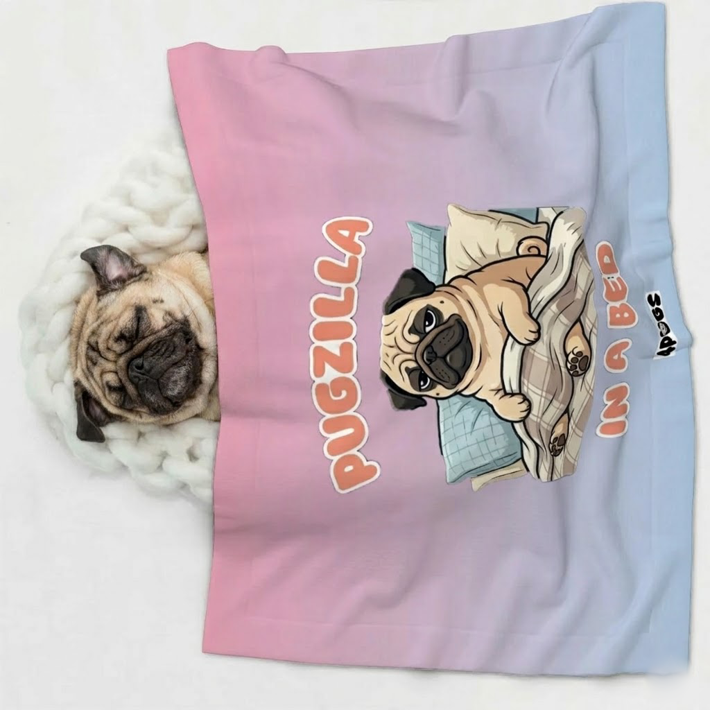 Bandit - Pug Blanket