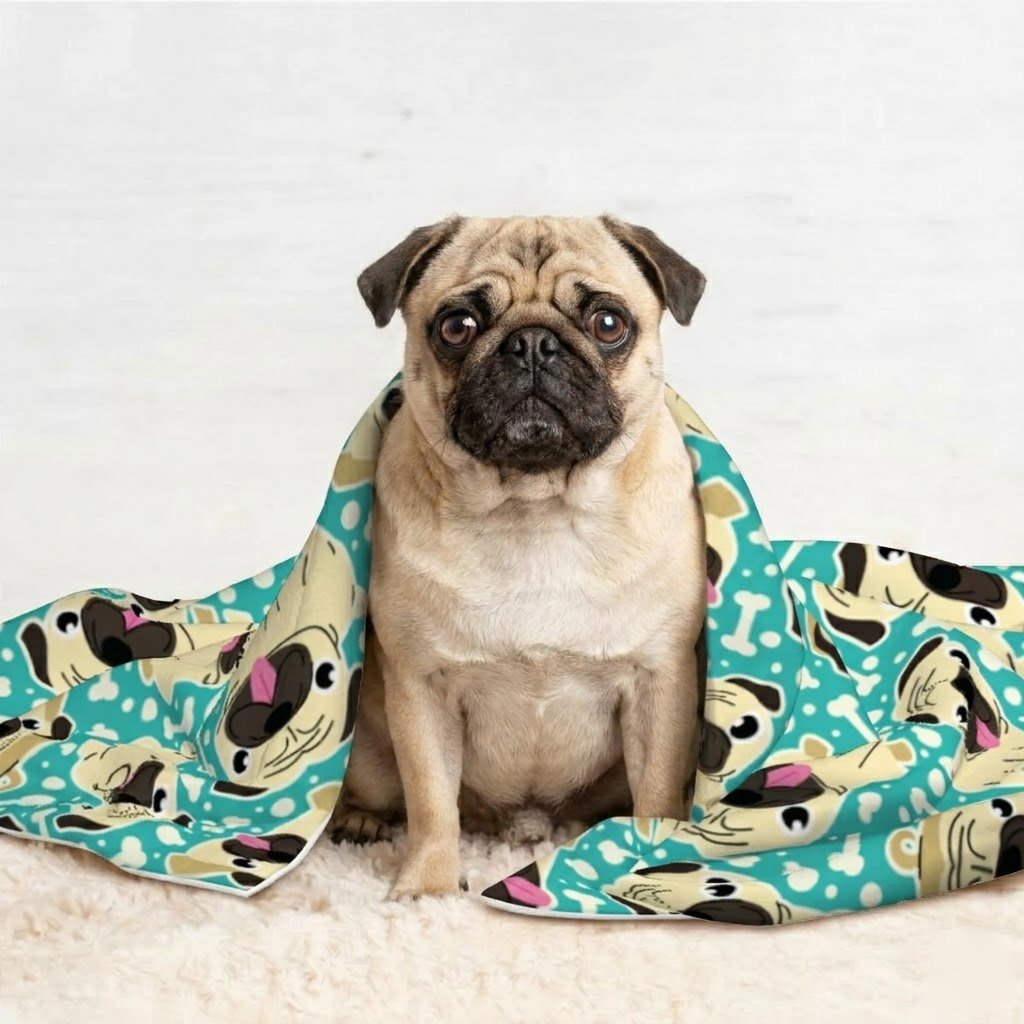 Olive - Pug Blanket