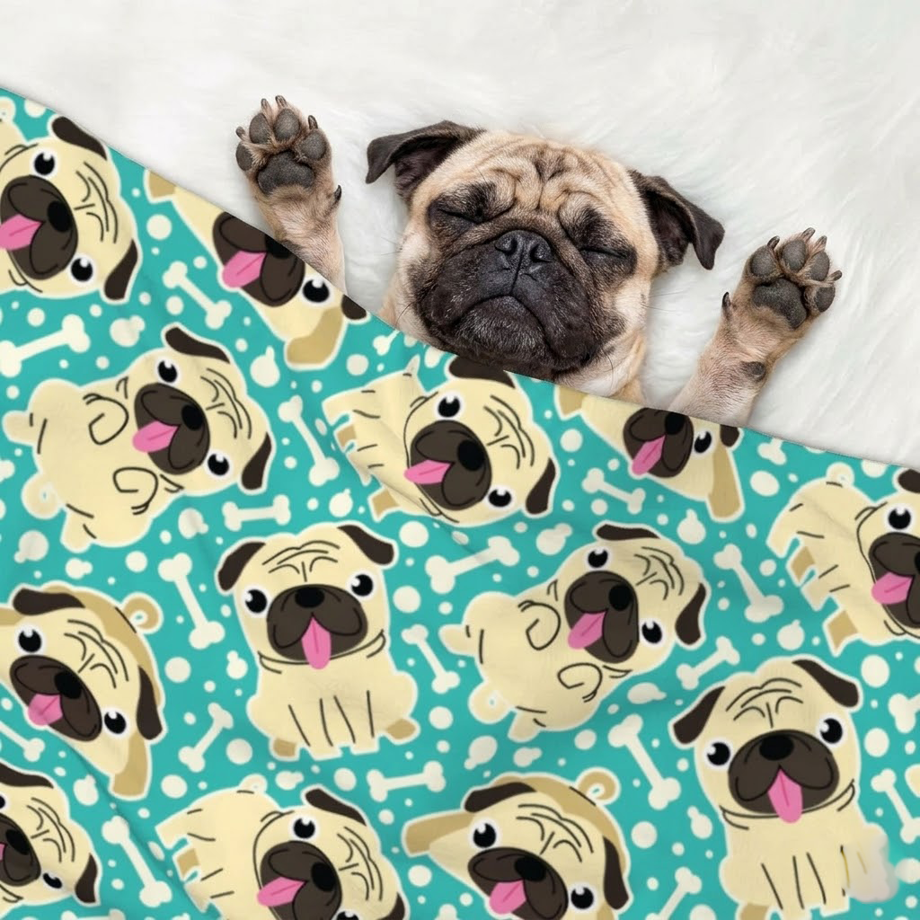 Olive - Pug Blanket