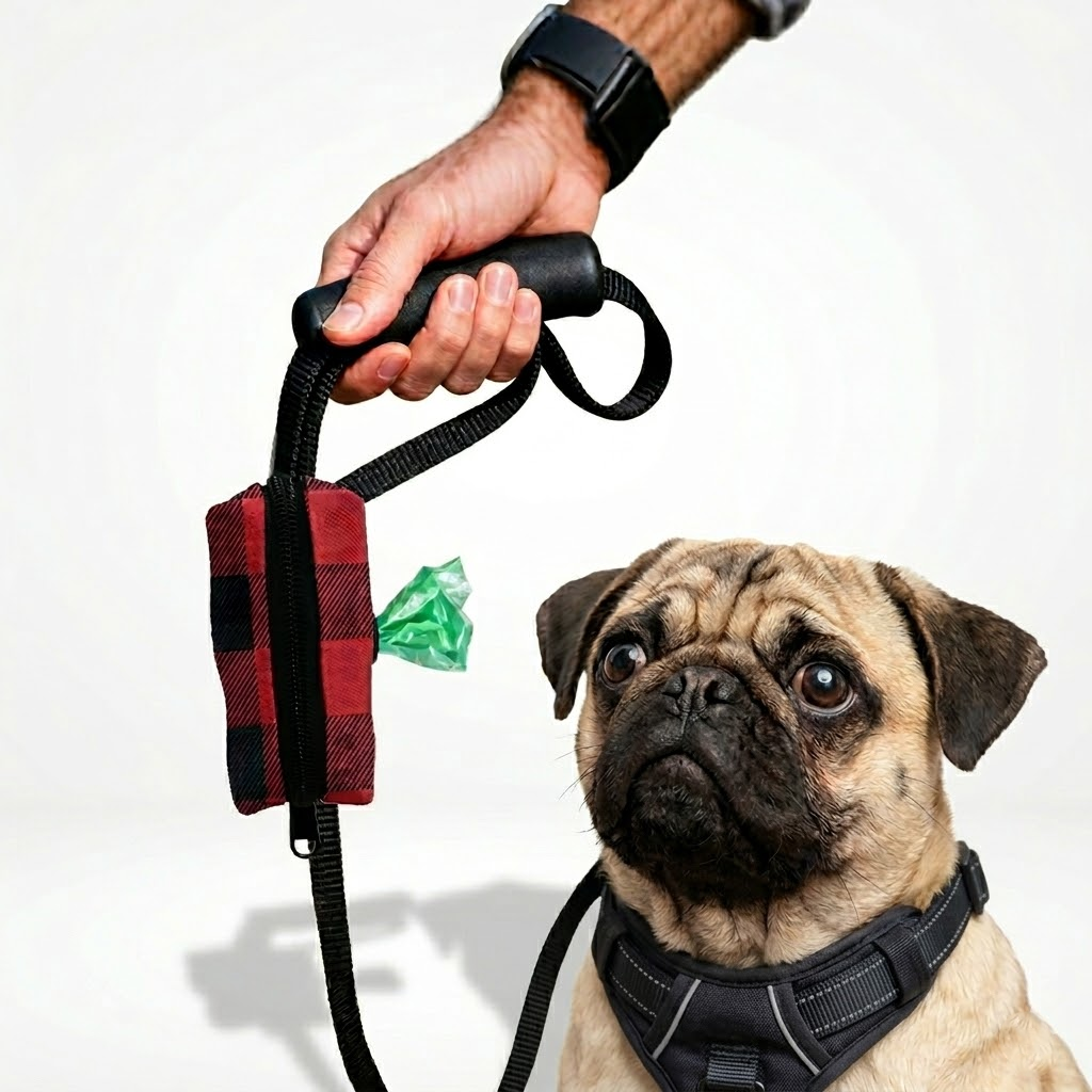 Max - Pug Poop Bag Holder
