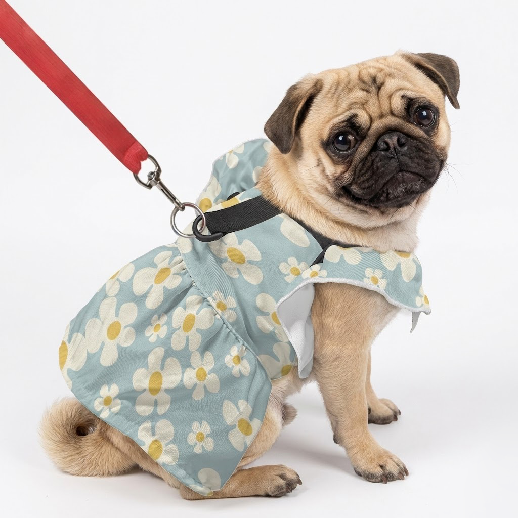 Cupcake - pug summer fashion