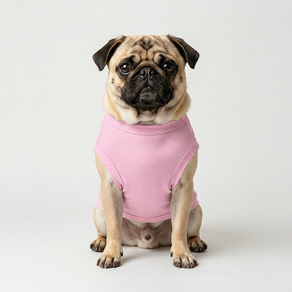 Cleo - Pug Sleevless Vest