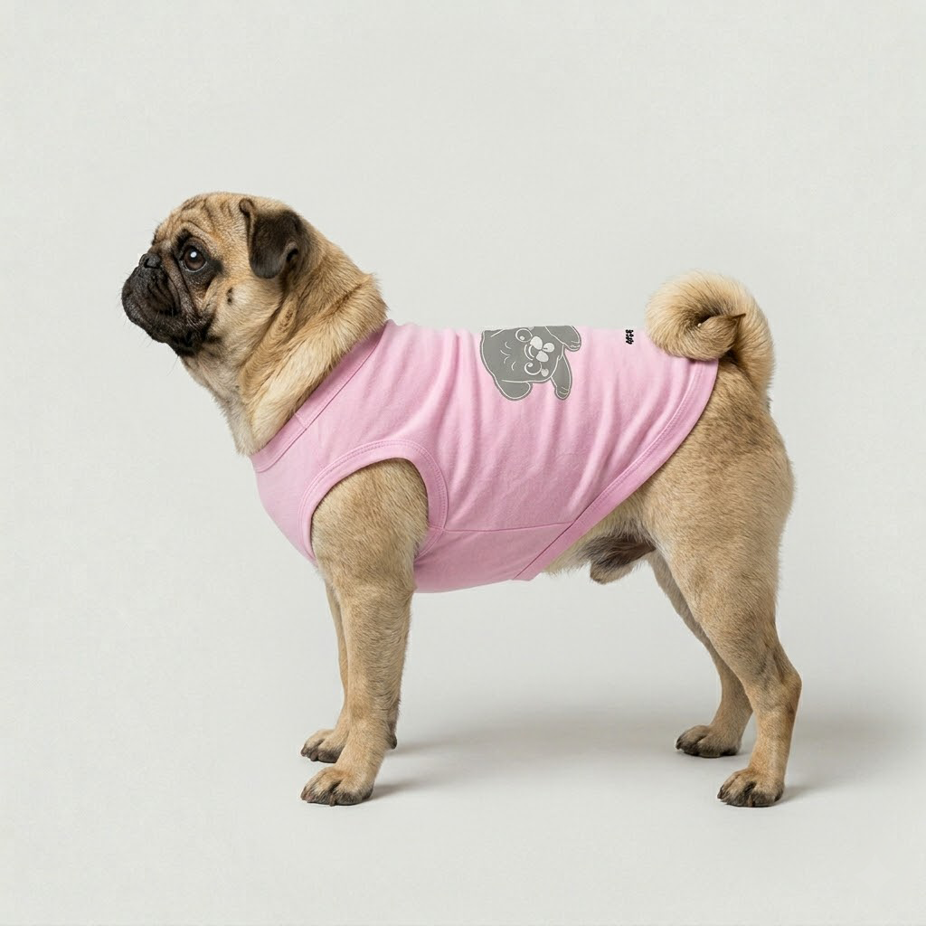 Pixie - Pug Sleevless Vest