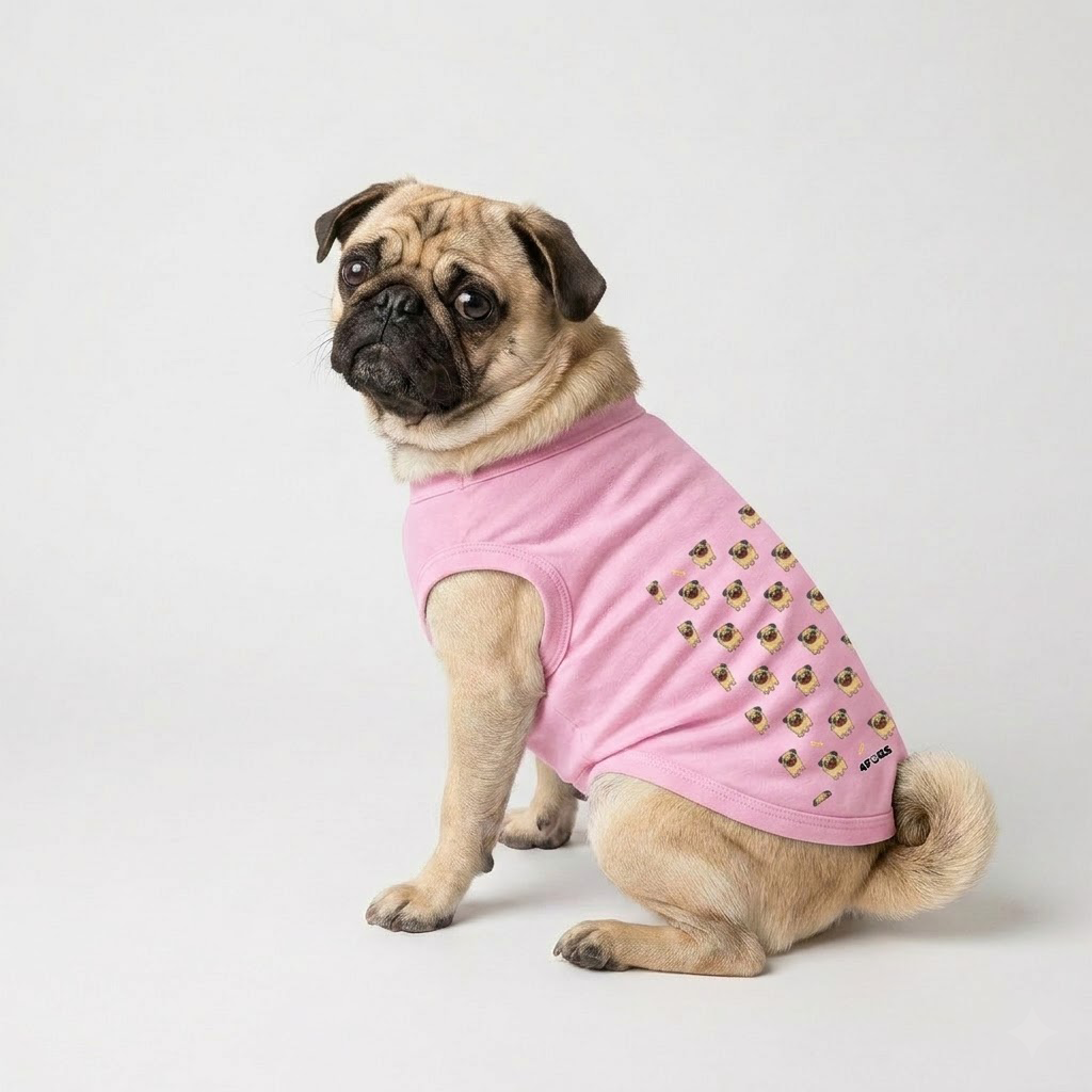 Cleo - Pug Sleevless Vest