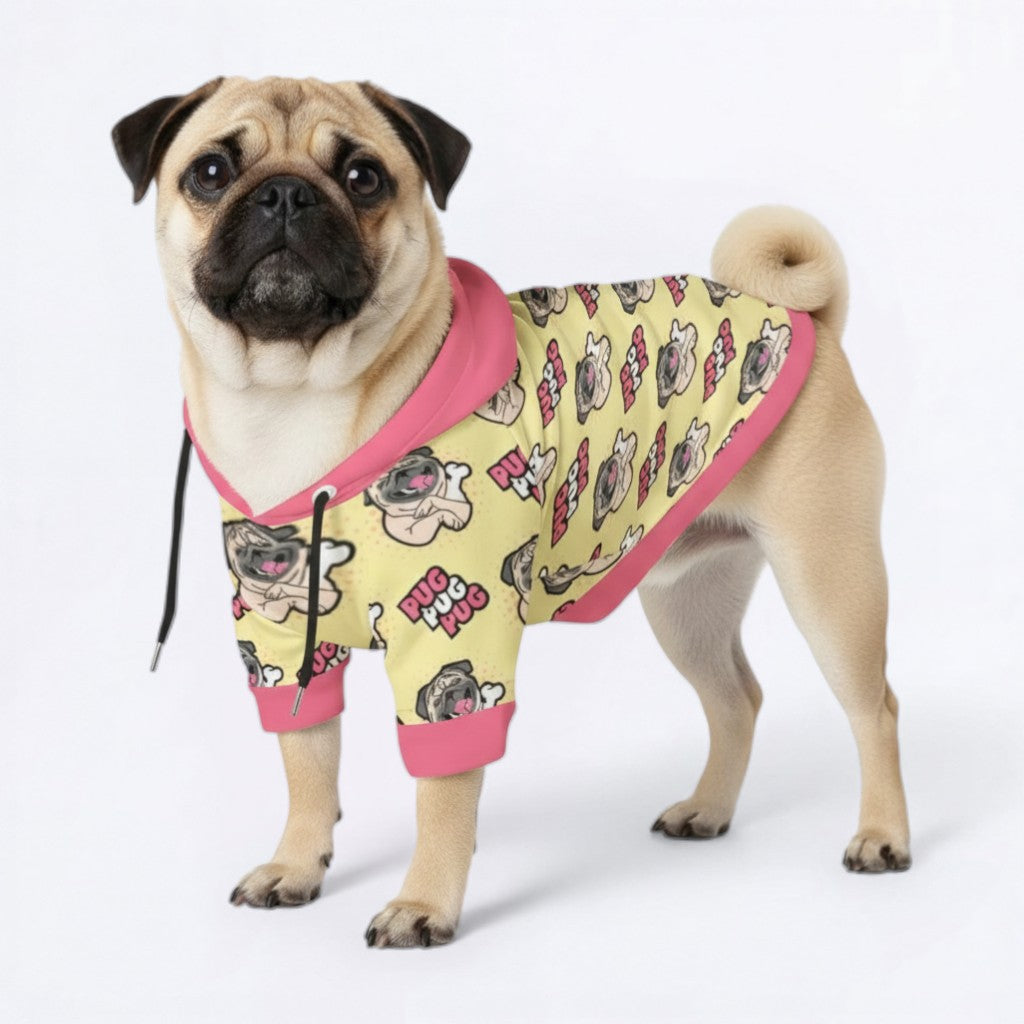 Cleo -Pug Dog Hoodie