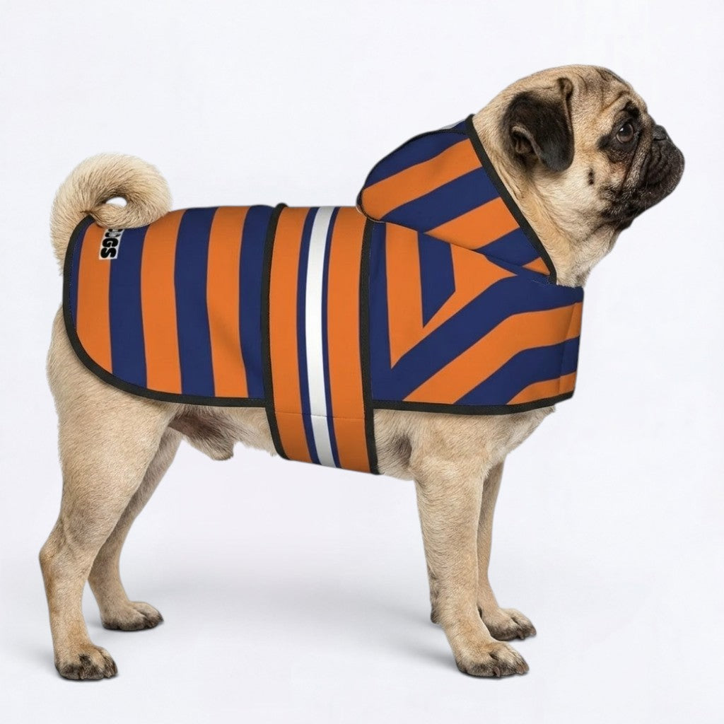 peach - Reflective Pug Poncho