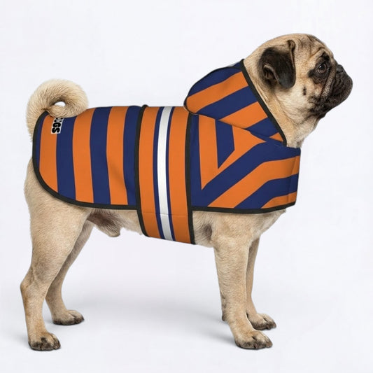 peach - Reflective Pug Poncho