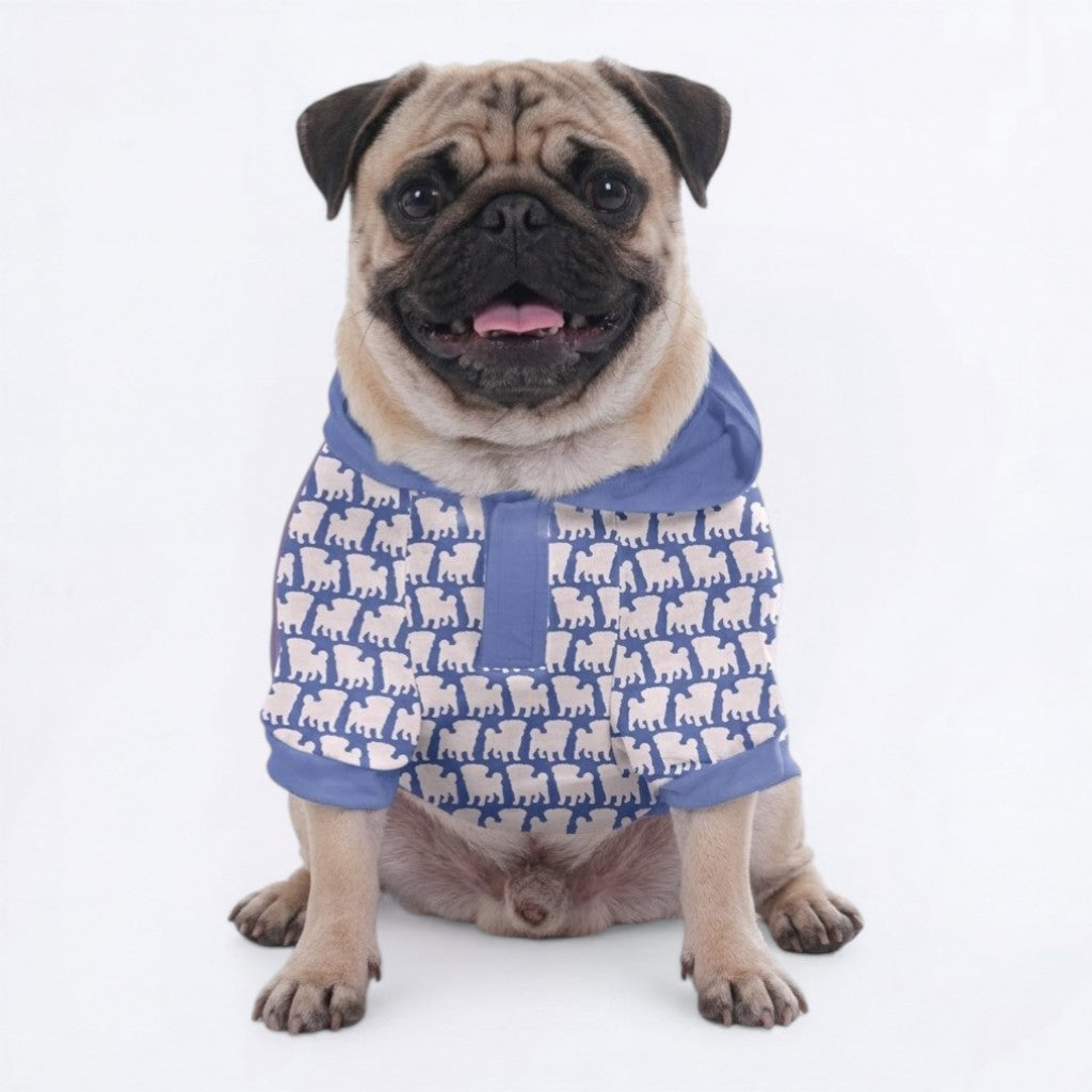 Olive - Pug Pullover Hoodie