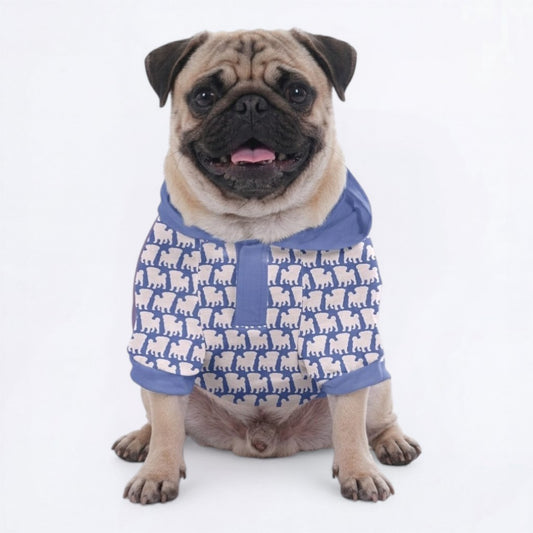 Olive - Pug Pullover Hoodie