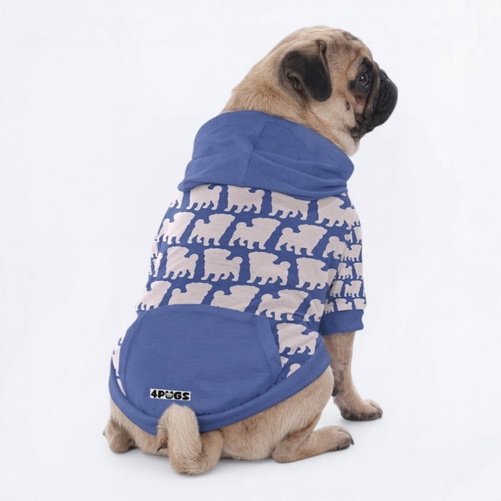 Olive - Pug Pullover Hoodie