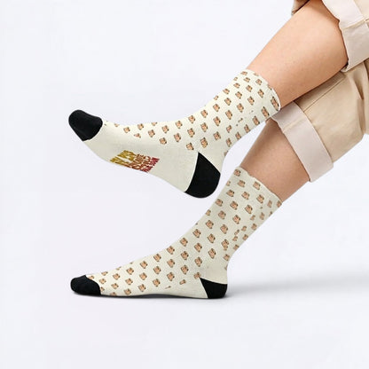 Zena  - Funny Pug Socks | Unisex Crew Socks