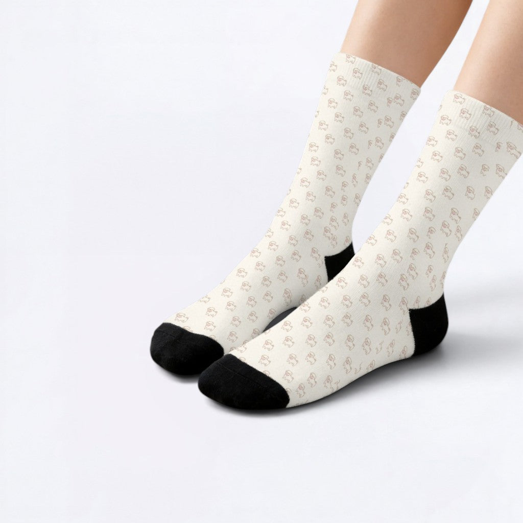 Suno - Funny Pug Socks | Unisex Crew Socks