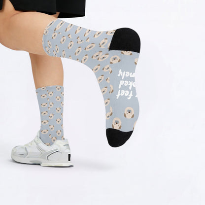 Axel  - Funny Pug Socks | Unisex Crew Socks