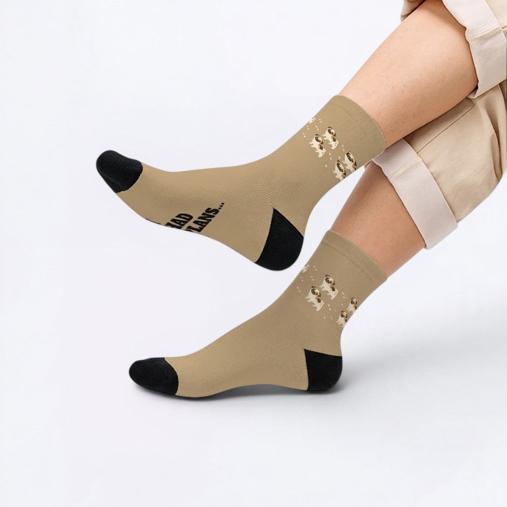 Milo  - Funny Pug Socks | Unisex Crew Socks