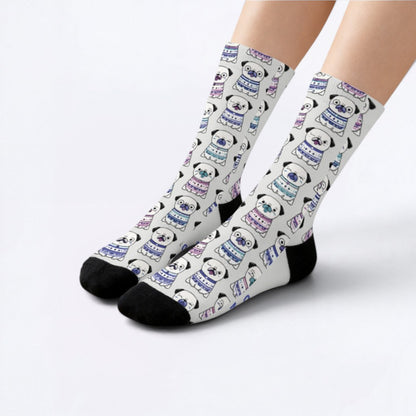 Storm - Funny Pug Socks | Unisex Crew Socks